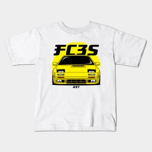 Yellow FC RX 7 Kids T-Shirt